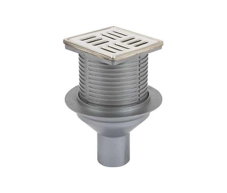 Sukar Line 15 10x10 Paslanmaz Yer Süzgeci Alttan Çıkışlı 9050-10-1