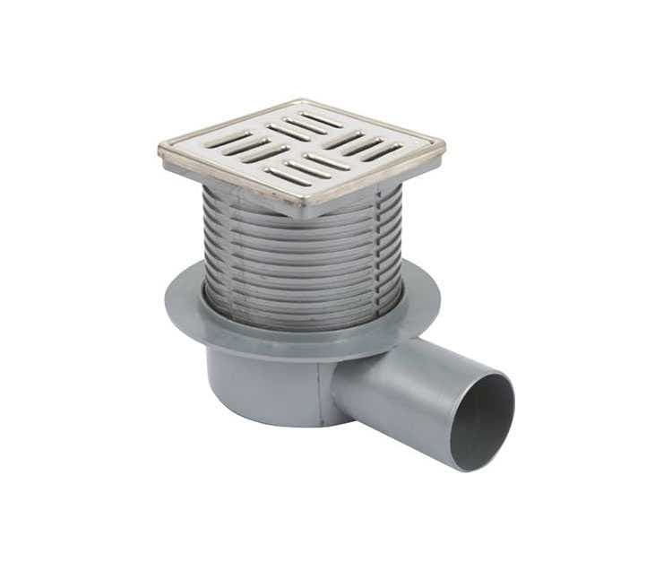 Sukar Line 15 10x10 Paslanmaz Yer Süzgeci Yandan Çıkışlı 8050-10-1 - Görsel 1