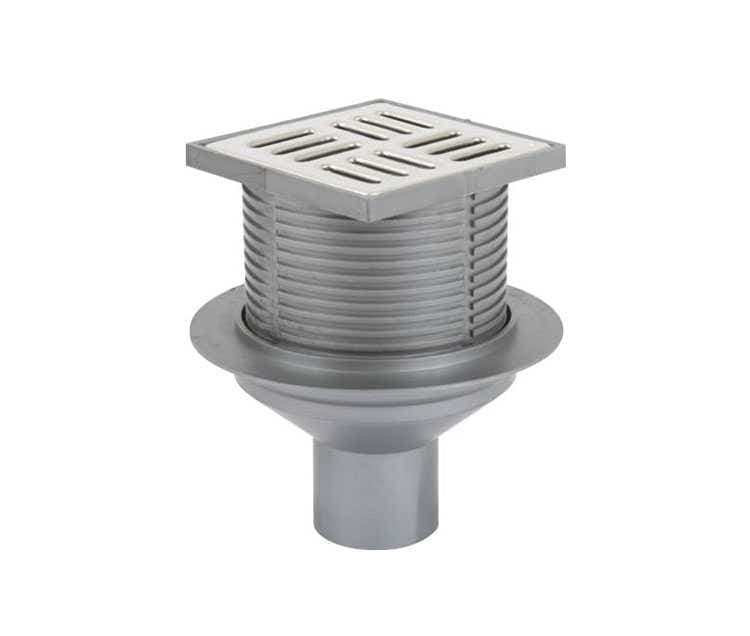 Sukar Line 15 10x10 Plastik Çerçeveli Yer Süzgeci Alttan Çıkışlı 9050-10