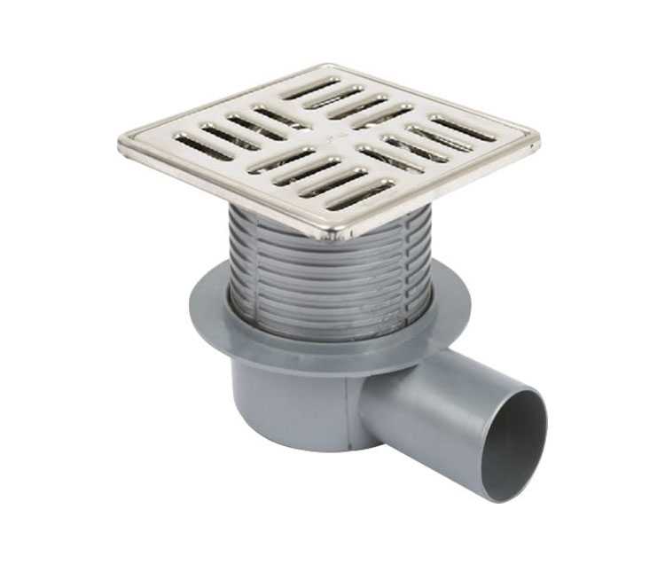 Sukar Line 15 15x15 Paslanmaz Yer Süzgeci Yandan Çıkışlı 8050-15-1