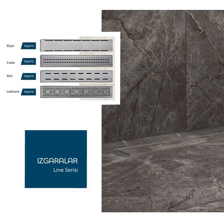 Line Serisi Paslanmaz Çelik Izgaralar - Sukar