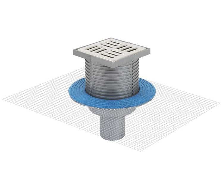 Sukar Line 10 10x10 Plastik Çerçeveli Yer Süzgeci -ECO Alttan Çıkışlı 5050-10 - Görsel 1